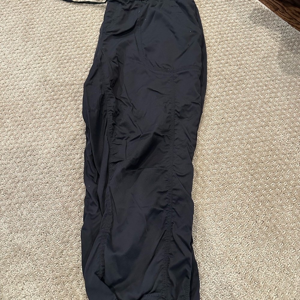 Black Athletic Pants Drawstring - image 1